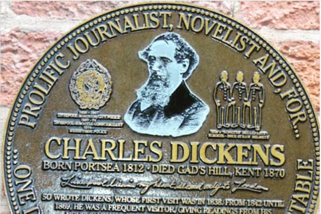 The Charles Dickens plaque at the Bridewell (@the_bridewell/instagram)