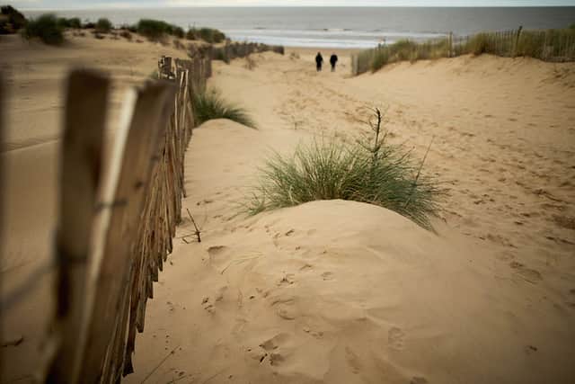 Formby sand dunes - it’s under there somewhere