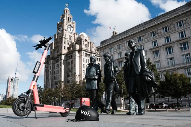 <p>Voi scooters in Liverpool </p>