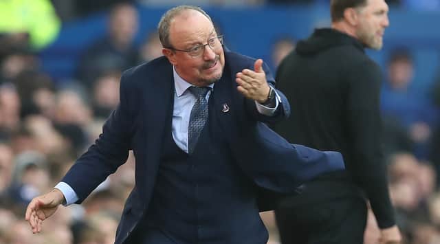 Rafa Benitez cajoled his team to victory at the weekend. Photo: Ian MacNicol/Getty Images