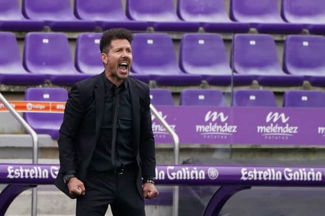 Athletico Madrid manager Diego Simeone. Picture: CESAR MANSO/AFP via Getty Images