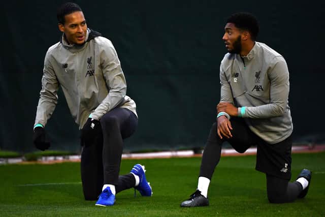 Virgil van Dijk and Joe Gomez both suffered long-term knee injuries last season. Picture: PAUL ELLIS/AFP via Getty Images