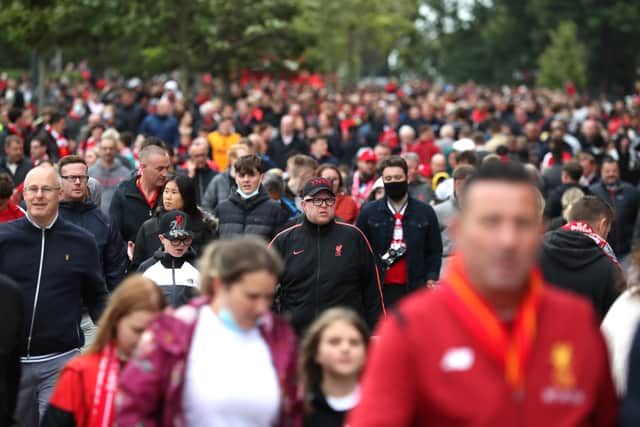 Fans head to Anfield for Liverpool’s pre-season friendly against Athletic Bilbao. Picturre: Jan Kruger/ Getty Images 
