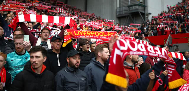 Liverpool fans inside Anfield for a pre-season friendly against Athletic Bilbao earlier this month. Picture: Jan Kruger/ Getty Images 