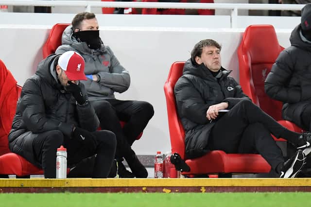 Jurgen Klopp dejected during Liverpool’s defeat to Burnley last season. Picture: Peter Powell - Pool/Getty Images