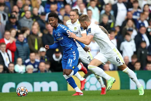 Demarai Gray was Everton’s man of the match in the 2-2 draw against Leeds. Picture: Jan Kruger/ Getty Images 