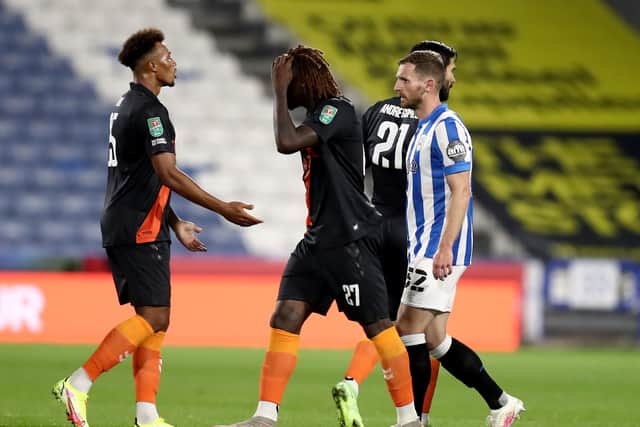 Everton striker Moise Kean was given his marching orders against Huddersfield. Picutre: George Wood/ Getty Images 