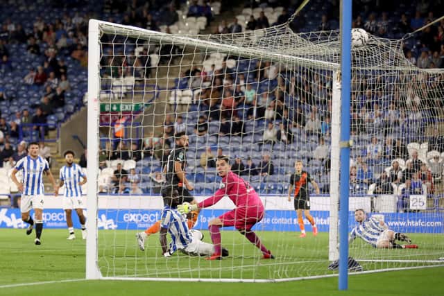 Andros Townsend nets Everton’s winner at Huddersfield. Picture: George Wood/Getty Images