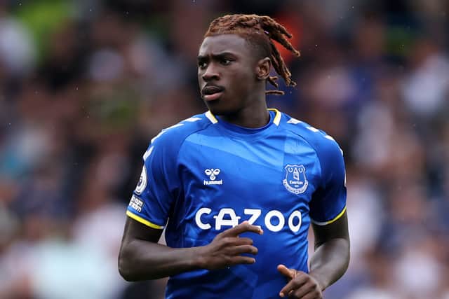 Everton striker Moise Kean is reportedly a target for Juventus. Picture: Marc Atkins/Getty Images 