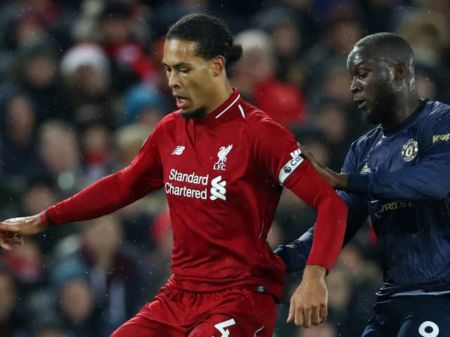 Virgil va Dijk and Romelu Lukaku will do battle once against when Liverpool play Chelsea later. Picture: Clive Brunskill/Getty Images