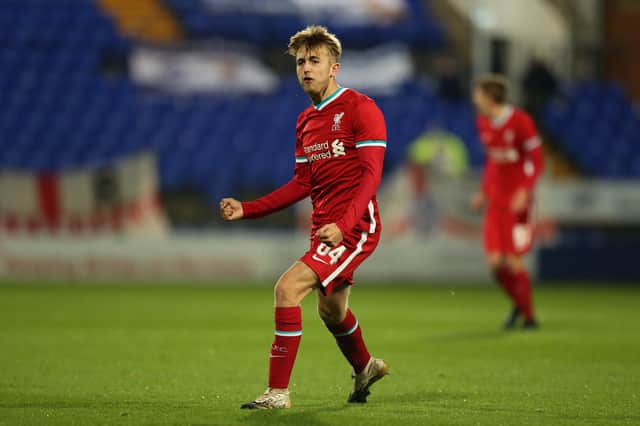 Liverpool youngster Jake Cain. Picture: Lewis Storey/Getty Images