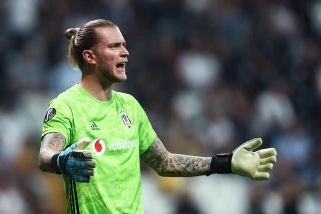 Loris Karius during his loan spell at Besiktas. Picture: Dean Mouhtaropoulos/Getty Images