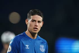 James Rodriguez remained at Everton following the closure of the transfer window. Picture: on Super - Pool/Getty Images