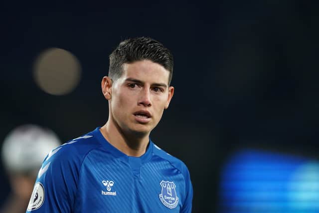 Everton playmaker James Rodriguez. Picture: Jon Super - Pool/Getty Images