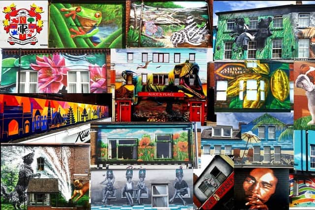 A collage of some of Paul’s work. Image: Paul Curtis Artwork