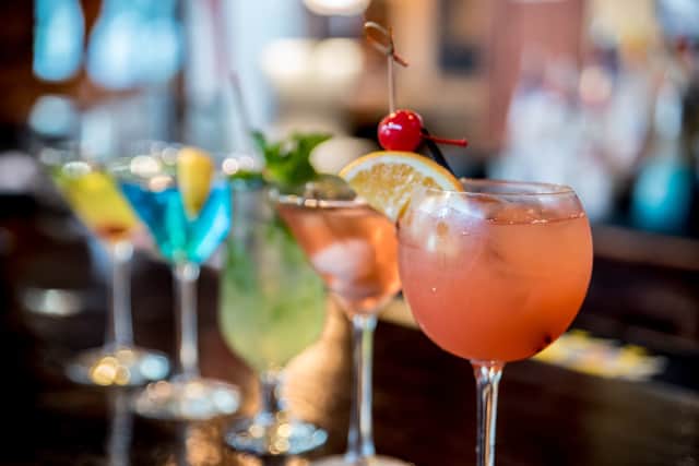 Cocktails on the bar. Image: Shutterstock