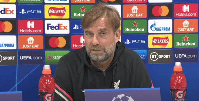 Liverpool manager Jurgen Klopp. Picture: Liverpool FC/ Youtube