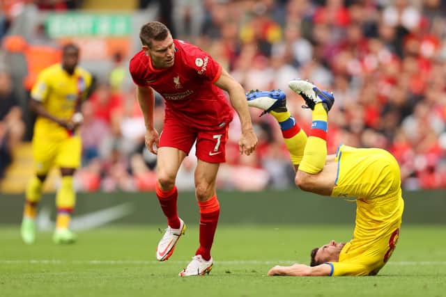 James Milner in action against Crystal Palace. Picture: Clive Brunskill/Getty Images