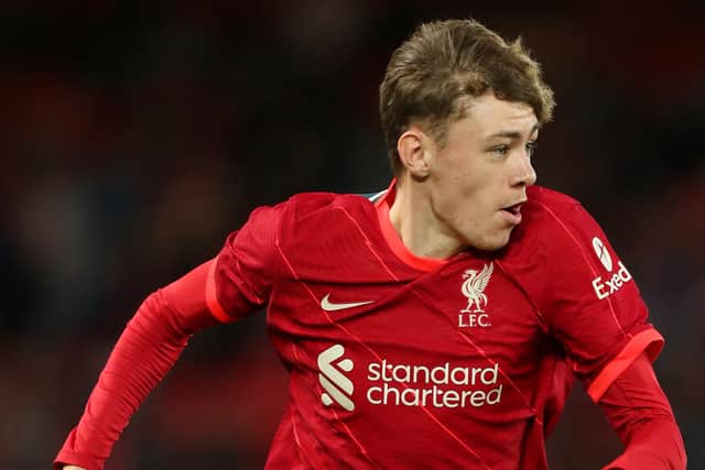 Liverpool youngster Conor Bradley. Picture: Lewis Storey/Getty Images