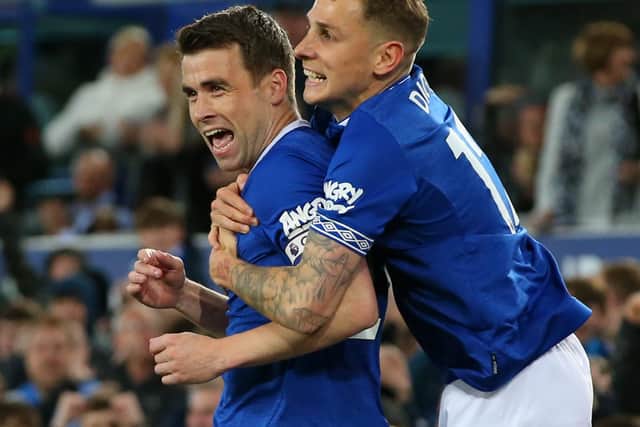 Everton full-backs Seamus Coleman and Lucas Digne. Picture: Alex Livesey/Getty Images