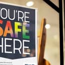 A You’re Safe Here poster in Liverpool. Image: Liverpool City Council