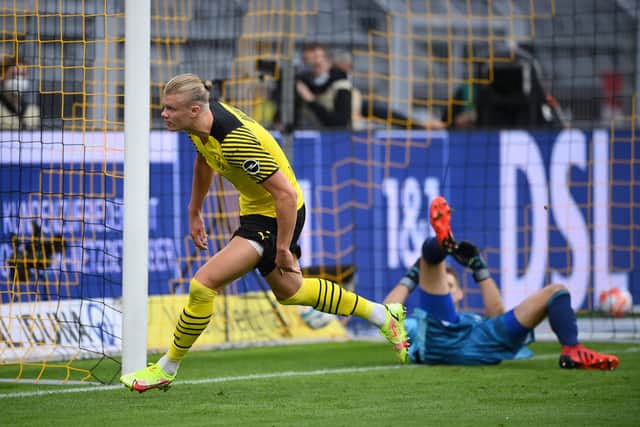 Borussia Dortmund’s Erling Haaland. Picture: Matthias Hangst/Getty Images