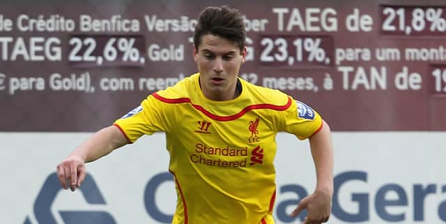 <p>Sergia Camos in action for Liverpool under-19s in the Uefa Youth League. Picture: Carlos Rodrigues/Getty Images for UEFA</p>