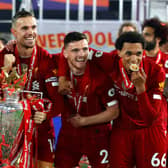 From left: Alex Oxlade-Chamberlain, Adam Lallana, James Milner, Jordan Henderson, Andy Robertson and Trent Alexander-Arnold. Picture: Phil Noble/Pool via Getty Images