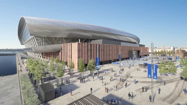 <p>What Everton ‘s new stadium development at Bramley-Moore Dock will look like.</p>