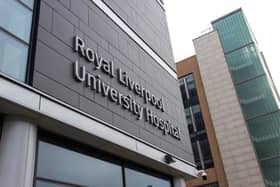 Liverpool / UK - Royal Liverpool University Hospital building sign, Daulby Street, Liverpool