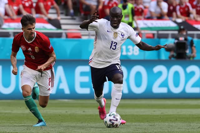 N’Golo Kante in action for France at Euro 2020. Picture: BERNADETT SZABO/POOL/AFP via Getty Images