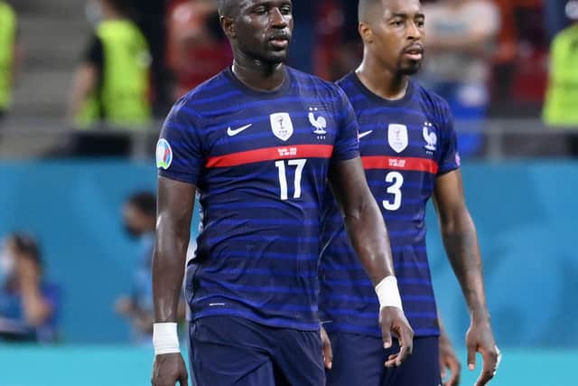 Moussa Sissoko dejected after France’s Euro 2020 exit. Picture: Pool/Getty Images
