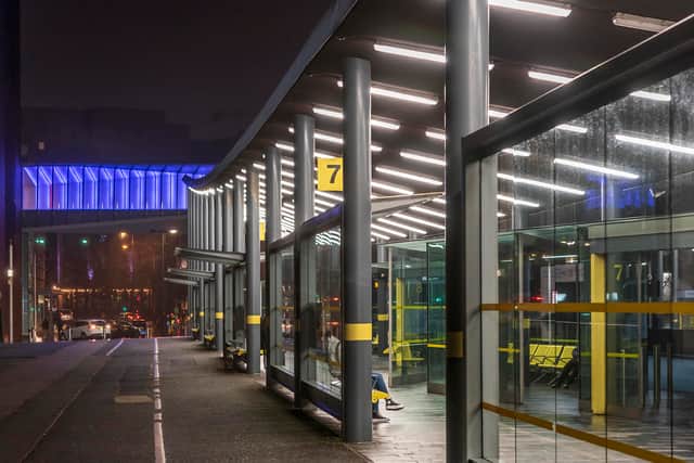 L1 Bus Station at night.
