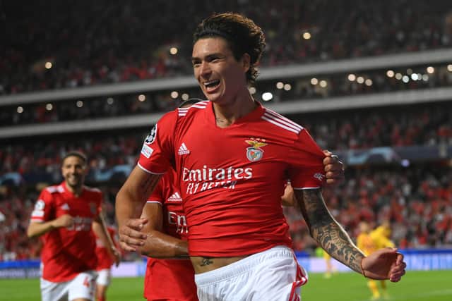 Benfica striker Darwin nunez. Picture: David Ramos/Getty Images