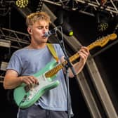 Singer, songwriter Sam Fender performing live at Standon Calling Music Festival Uk, July 27th 2018