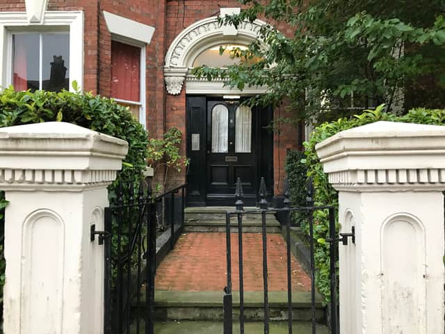 <p>The grand entrance to a Victorian house in Toxteth. Image: Shutterstock</p>