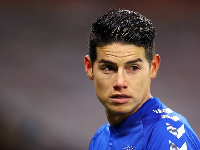 Former Everton playmaker James Rodriguez. Picture: Richard Heathcote/Getty Images