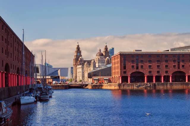 Sunshine and clouds around the Albert Dock in Liverpool (Pic from Shutterstock) 