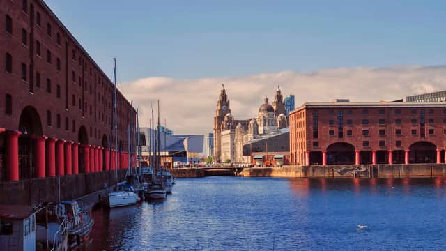 Sunshine and clouds around the Albert Dock in Liverpool (Pic from Shutterstock) 