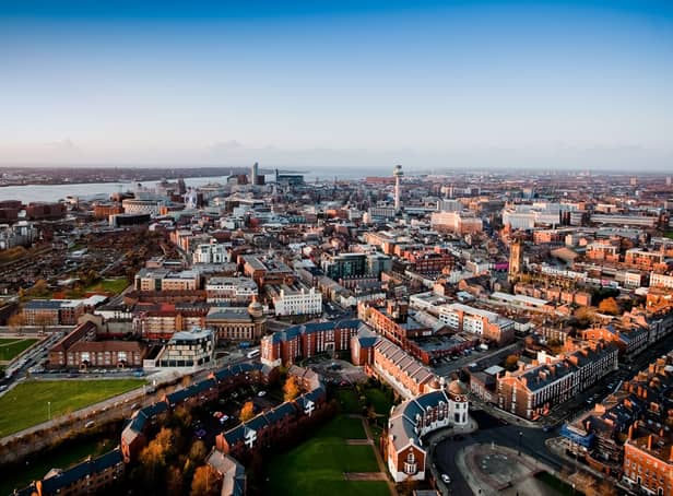 <p>An aerial view of Liverpool (Pic from Shutterstock)</p>