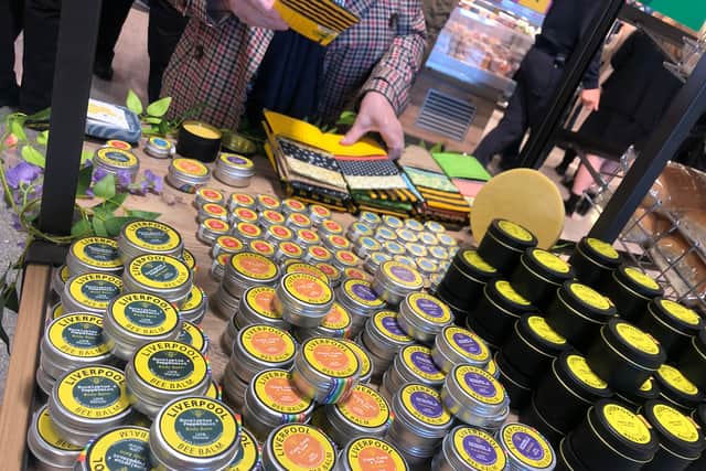 The beeswax balms on display in the supermarket (Pic from Andrew Ku)