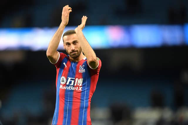 Cenk Tosun  during his loan spell at Crystal Palace. Picture: Michael Regan/Getty Images