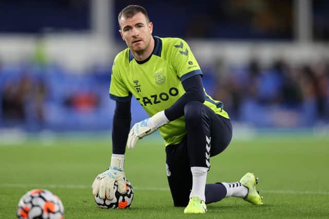 Third-choice keeper Andy Lonergan was on the bench for Everton against Wolves. Picture: Clive Brunskill/Getty Images