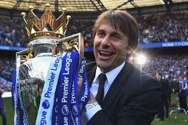 Antonio Conte guided Chelsea to the Premier League title in 2017. Picture: Michael Regan/Getty Images