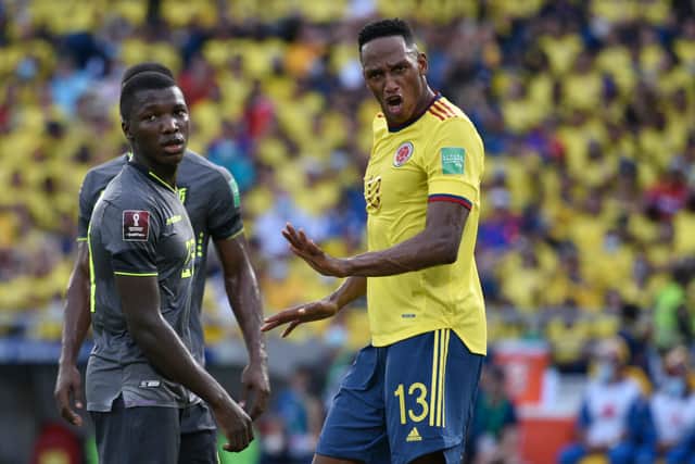 Yerry Mina is a key player for Colombia. Picture: Guillermo Legaria/Getty Images