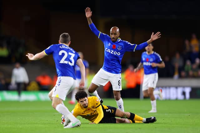 Fabian Delph helped Everton get a foothold back in the game against Wolves. Picture: Naomi Baker/Getty Images