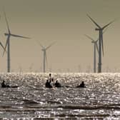 The Burbo Bank Offshore Wind Farm in the Mersey Estuary. Photo: Christopher Furlong/Getty Images