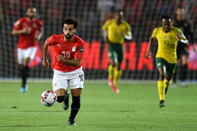 Mo Salah in action for Egypt. Picture: OZAN KOSE/AFP via Getty Images