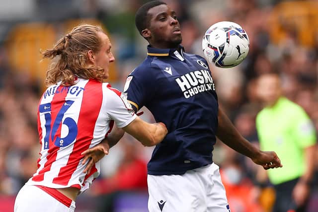 Sheyi Ojo in action for Millwall against Stoke. Picture: acques Feeney/Getty Images