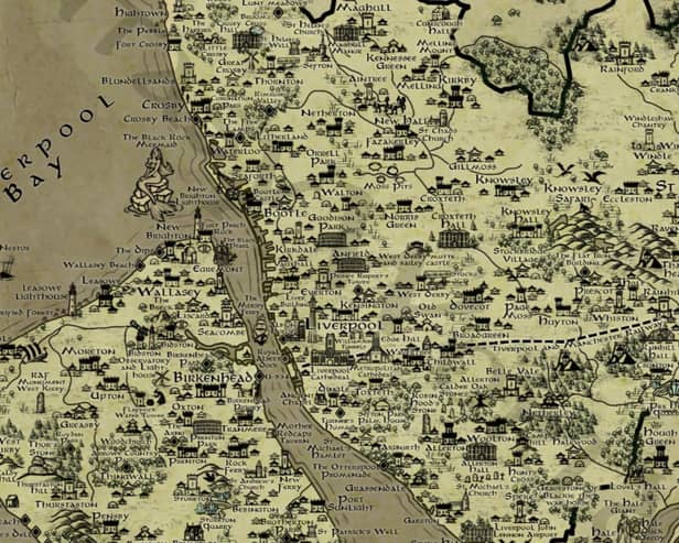 Merseyside Lord of the Rings style map. Image: Chris Birse